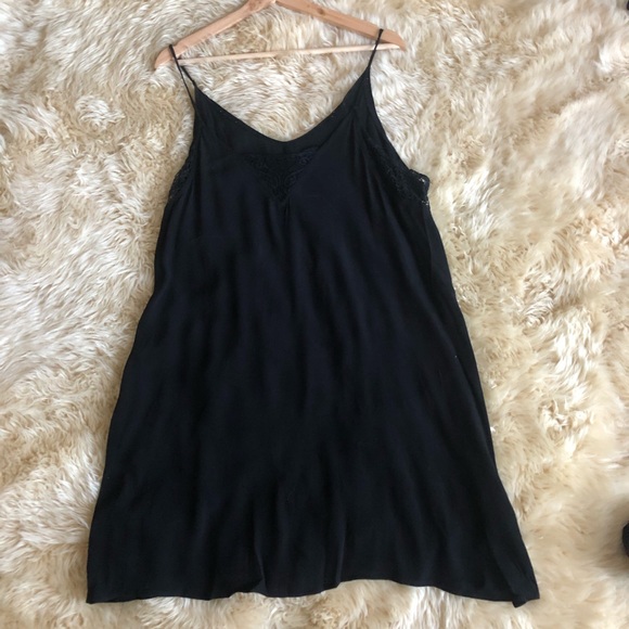F21+ Camisole Lace Panel Slip Mini Dress - Picture 4 of 5